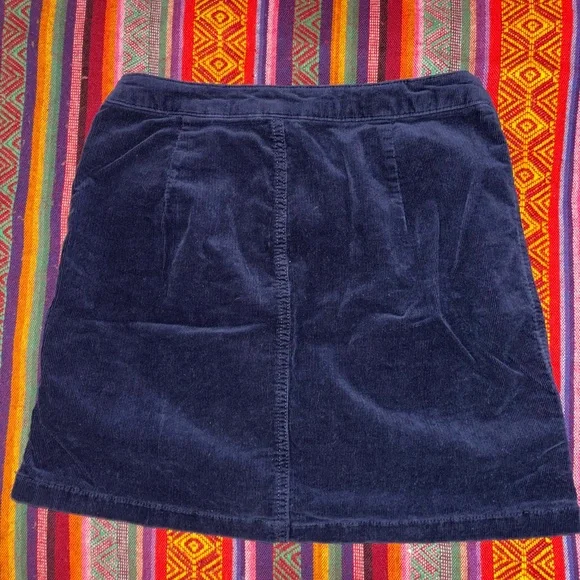 Mossimo Supply Co. Navy Skirt with Floral Embroidery - Picture 4 of 5